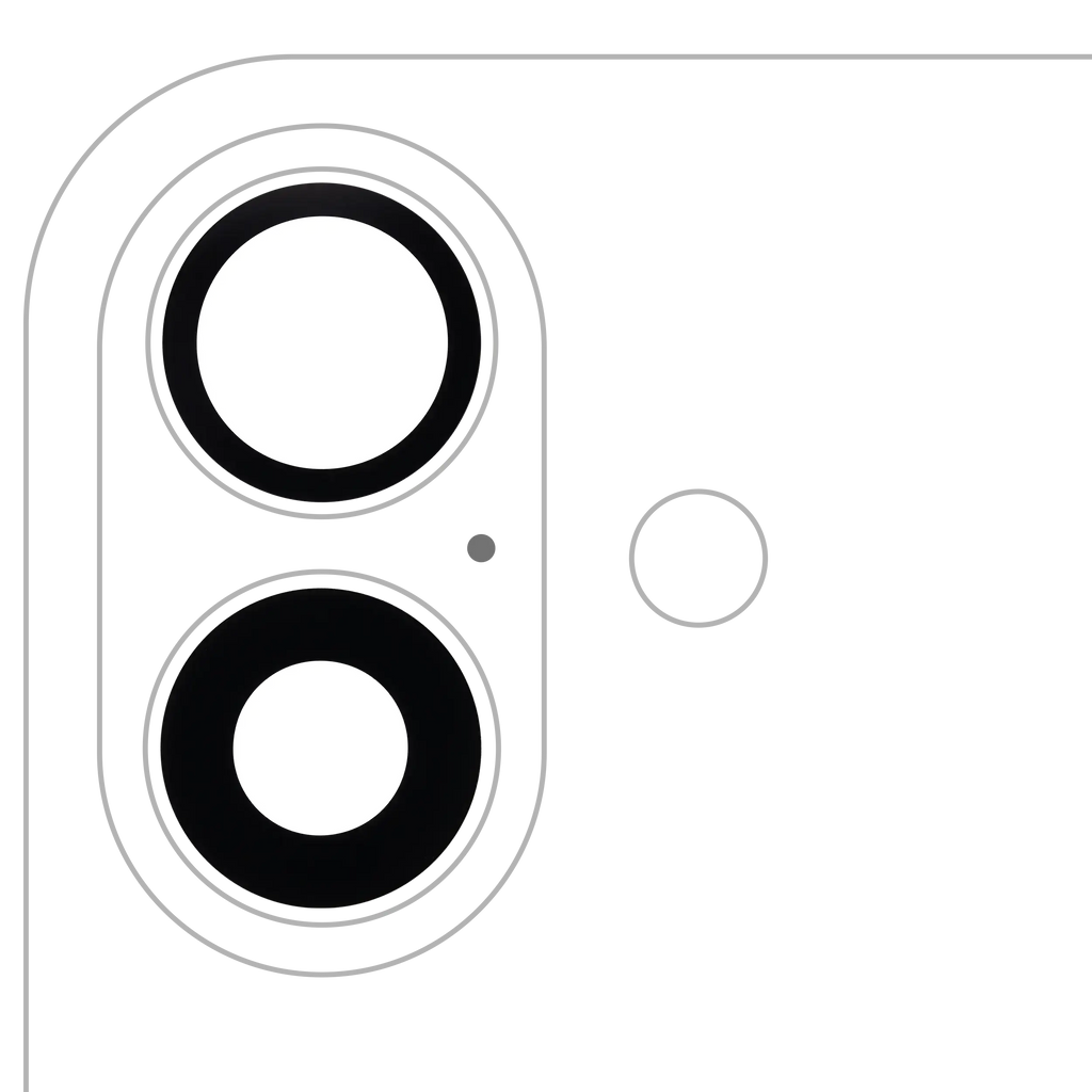 Rear Camera Lens (Glass Only) with Adhesive for iPhone 16 / 16 Plus (2-Pack) (Premium) (10-Pack) (Real Sapphire)