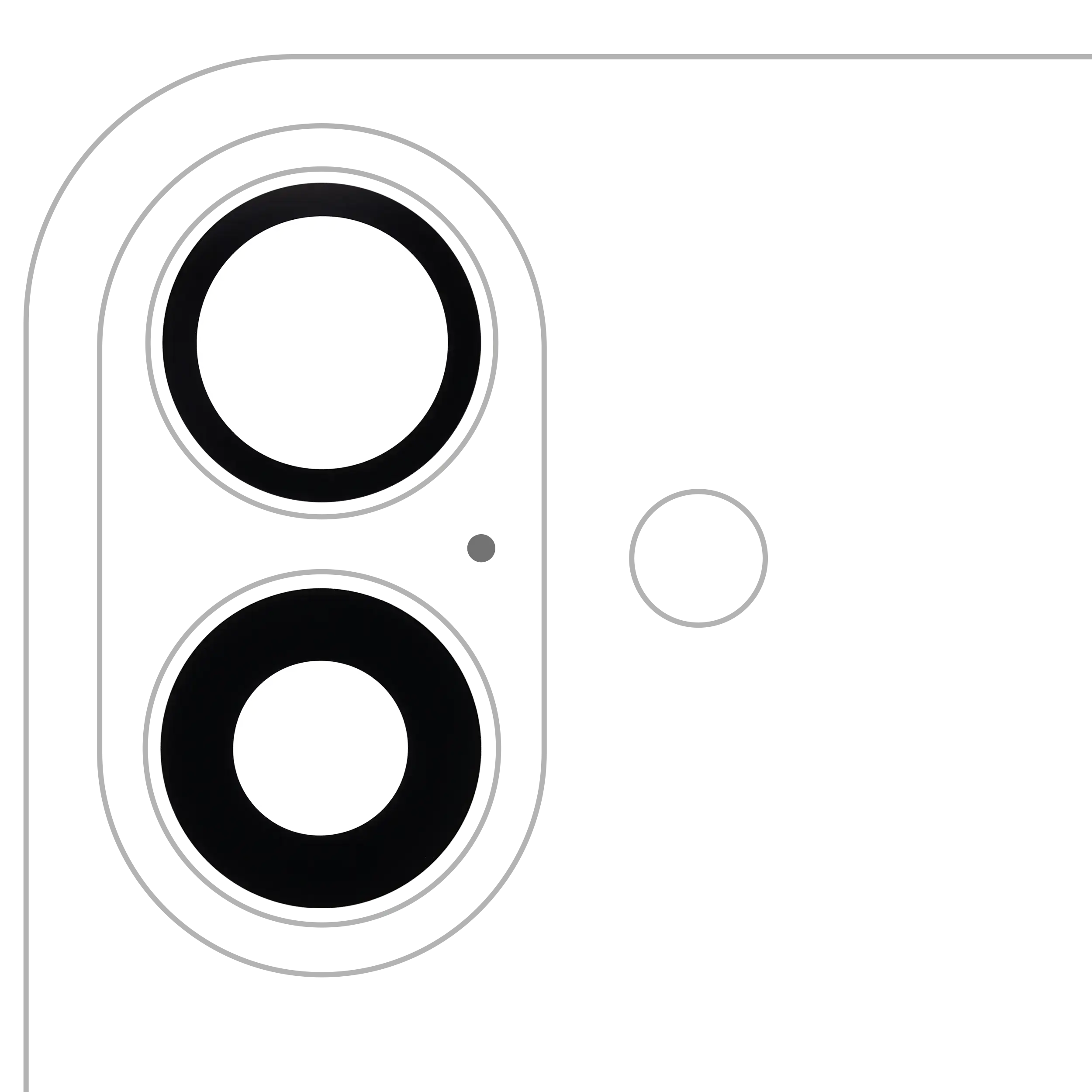 Rear Camera Lens (Glass Only) with Adhesive for iPhone 16 / 16 Plus (2-Pack) (Premium) (10-Pack) (Real Sapphire)