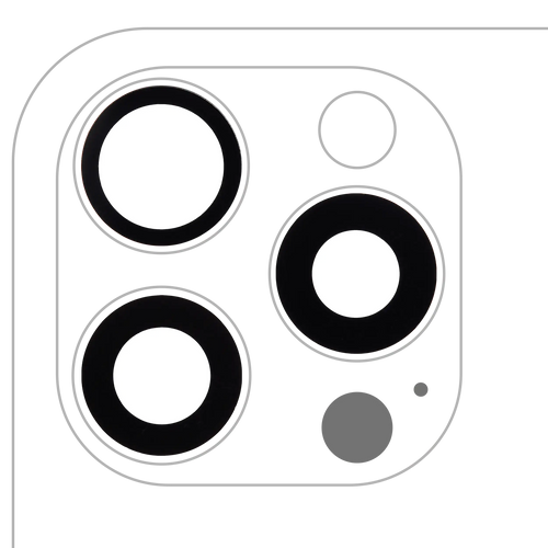 Apple iPhone 16 Pro/Pro Max Kameraglas hinten Saphir mit Kleber Premium 3er-Set