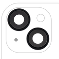 Kameralinse hinten mit Rahmen (Premium) für iPhone 15/15 Plus (2er-Set) Schwarz