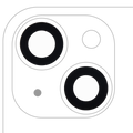 Rear Camera Lens (Glass Only) with Adhesive for iPhone 14 / 14 Plus / 15 / 15 Plus, 10-Pack (2 Pieces per Set), Premium, Real Sapphire