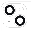 Rear Camera Lens (Glass Only) with Adhesive for iPhone 14 / 14 Plus / 15 / 15 Plus (2-Pack, Aftermarket Plus, 10-Pack)