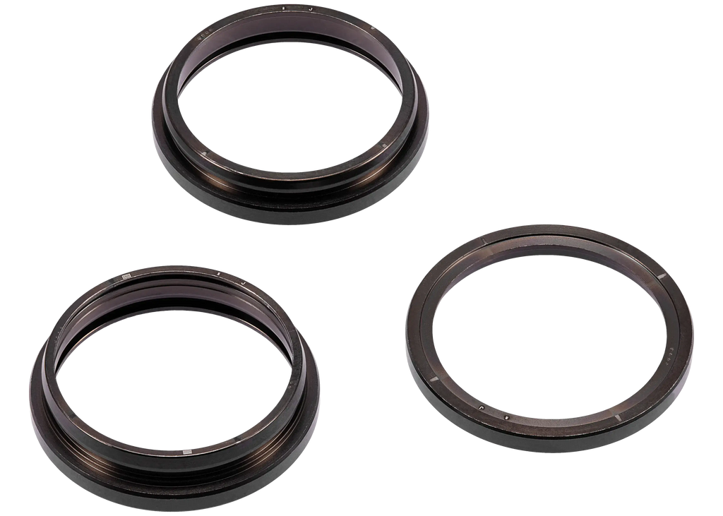 Only Rear Camera Lens Ring for iPhone 15 Pro Max (Black Titanium) (3-Pack)