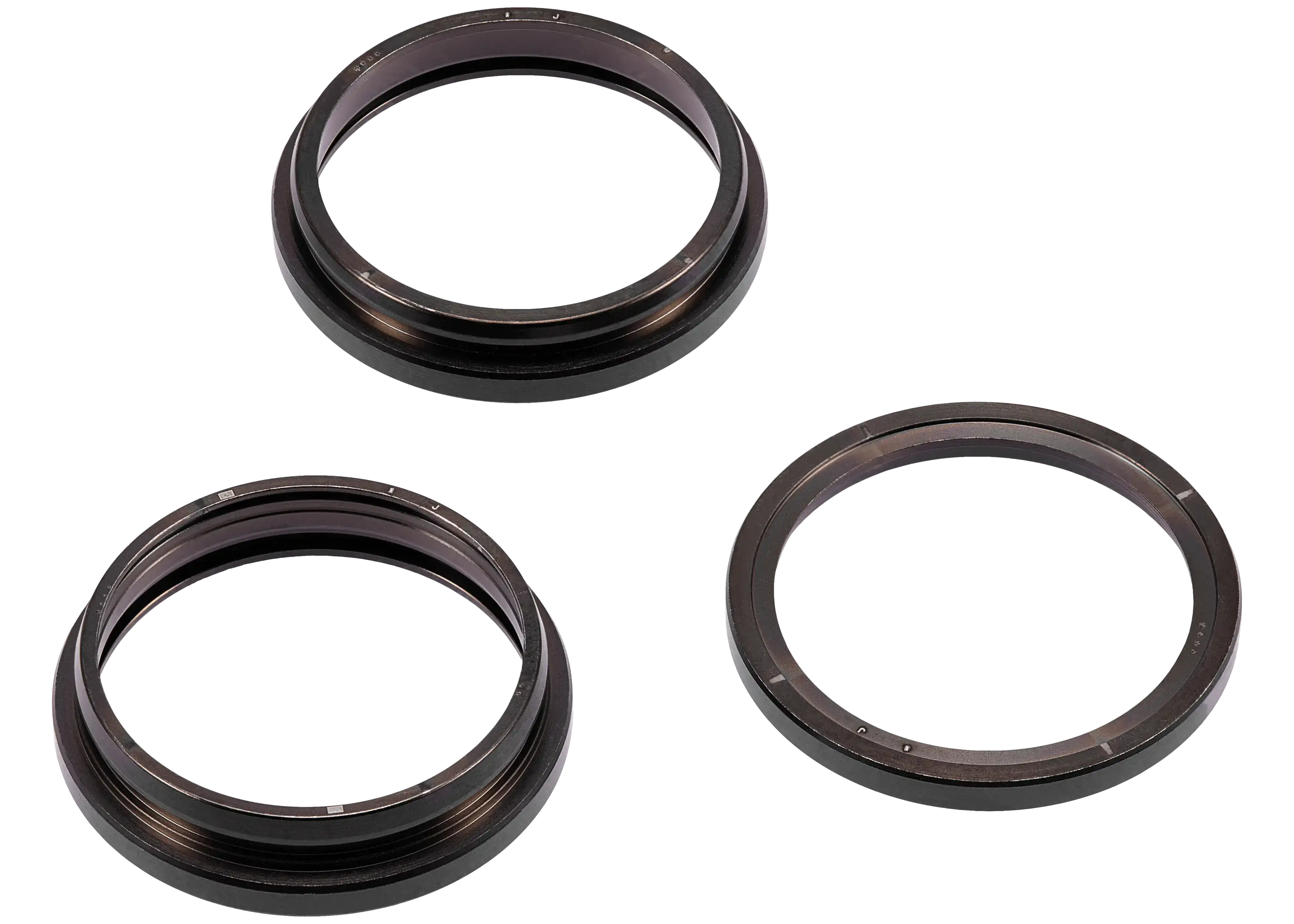Only Rear Camera Lens Ring for iPhone 15 Pro Max (Black Titanium) (3-Pack)