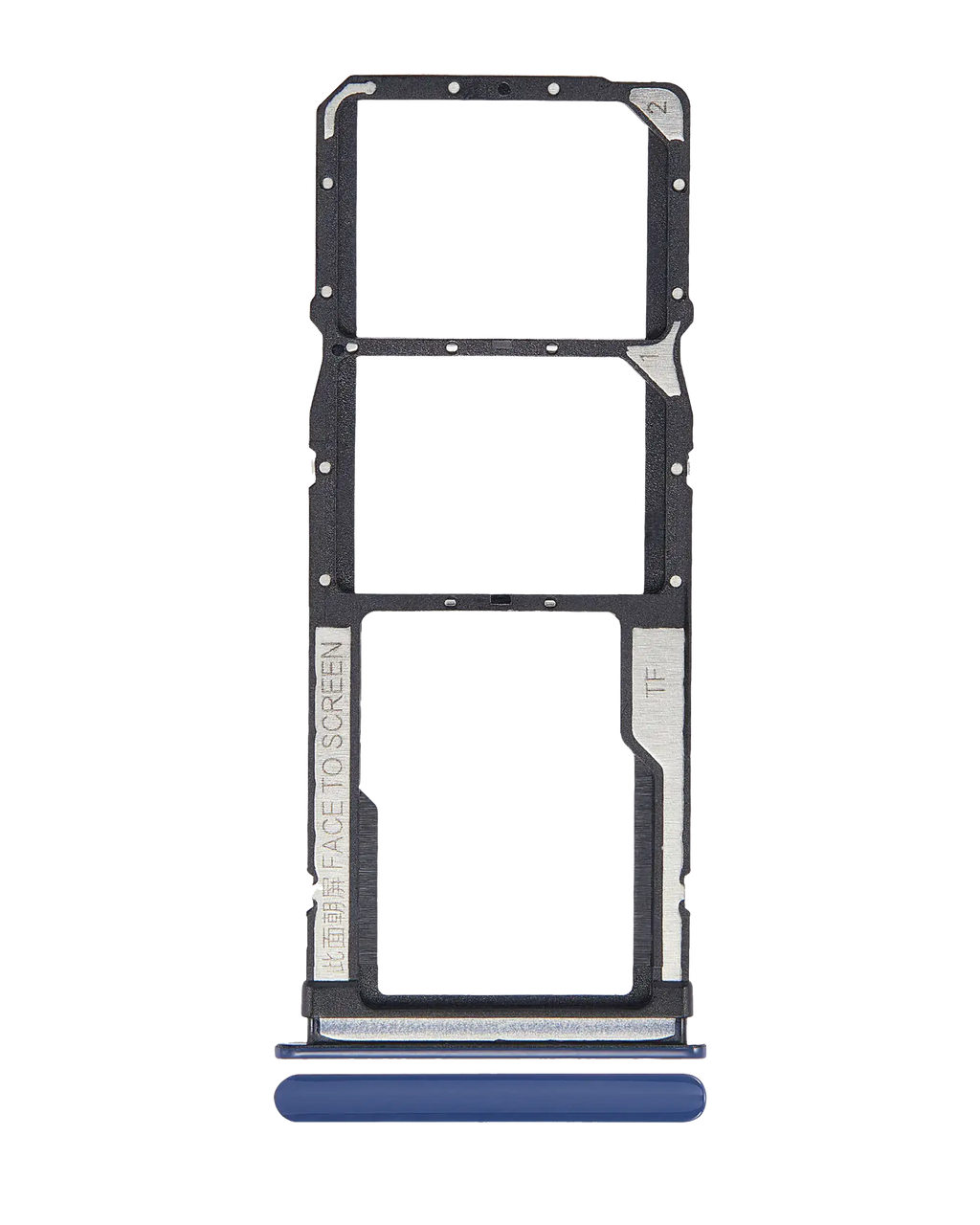 Dual SIM Card Tray for Xiaomi Redmi 10X 4G / Note 9 (Blue)