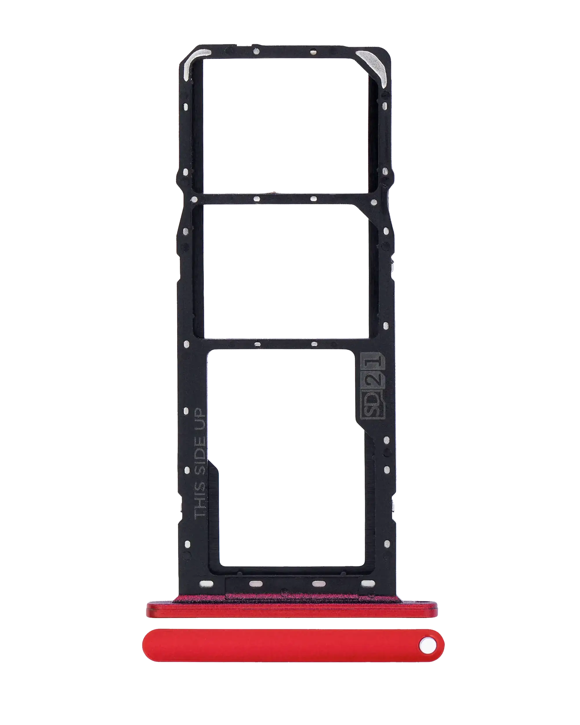 Dual SIM Card Tray for Motorola Moto G8 Power Lite (XT2055 / 2020) (Red)
