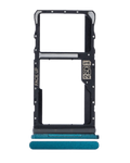 Dual SIM Card Tray for Motorola Moto G50 (XT2137 / 2021) (Aqua Green)