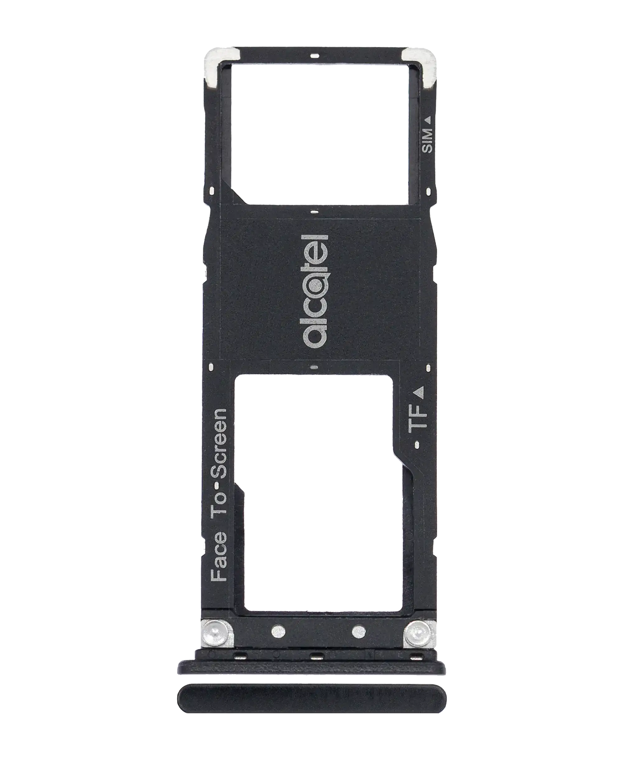 Single SIM-Kartenfach für Alcatel 3C (5026 / 2018) (Schwarz)