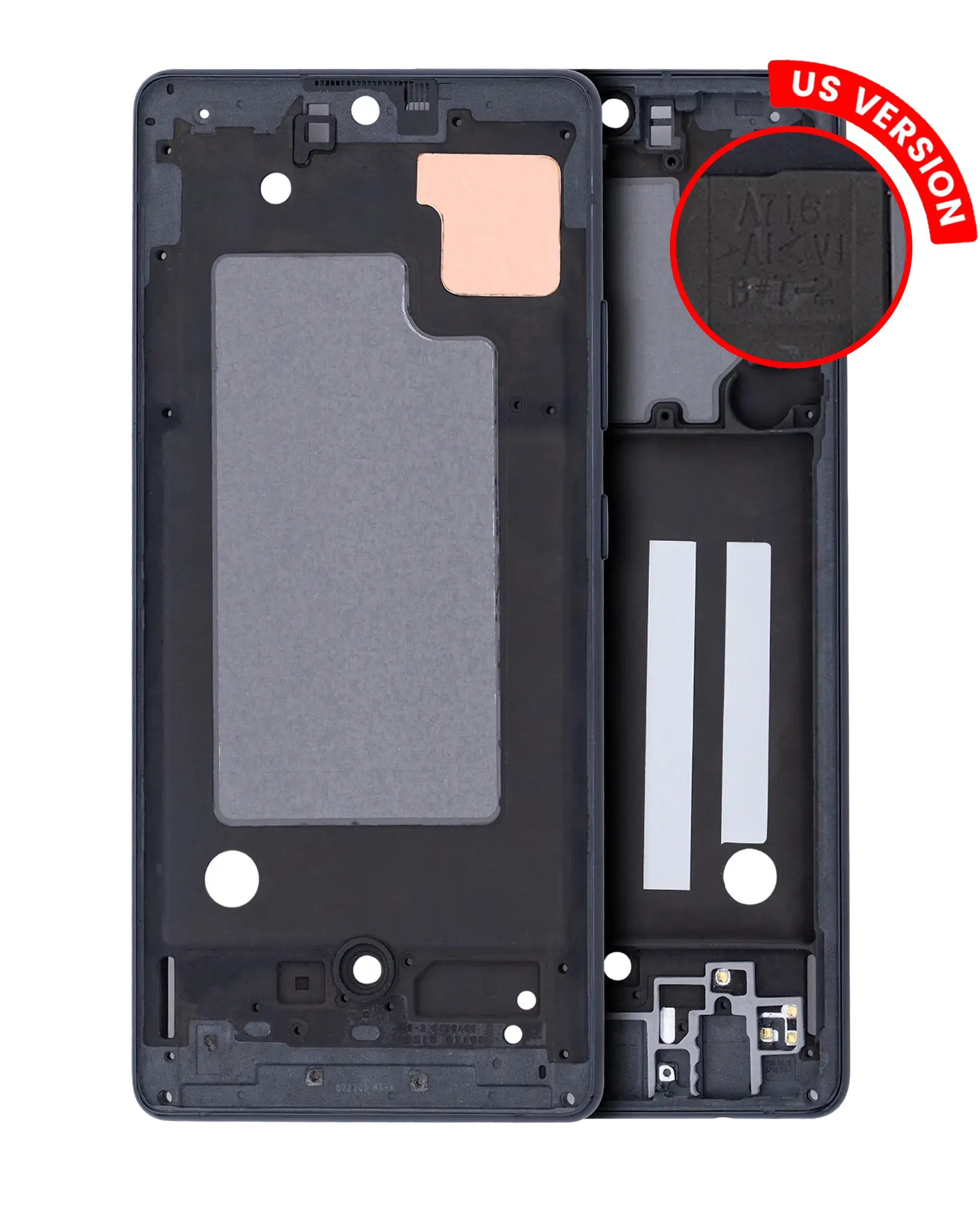 Midframe/Rahmen für Samsung Galaxy A71 5G (US-Version) – Prism Cube Black