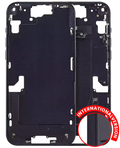 Midframe/Bezel with Small Parts for iPhone 15 Plus (EU / Global Version) (Aftermarket Plus) (Black)