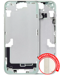 iPhone 15 Plus Midframe/Rahmen mit Kleinteilen Grün Aftermarket Plus