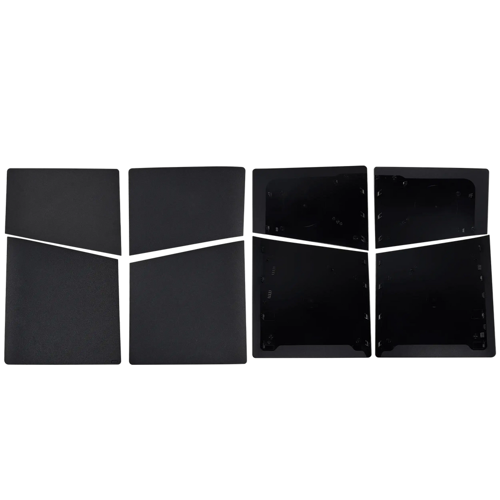 Gehäuseabdeckung (Ober- und Unterteil) für Sony PlayStation 5 Slim (Schwarz)