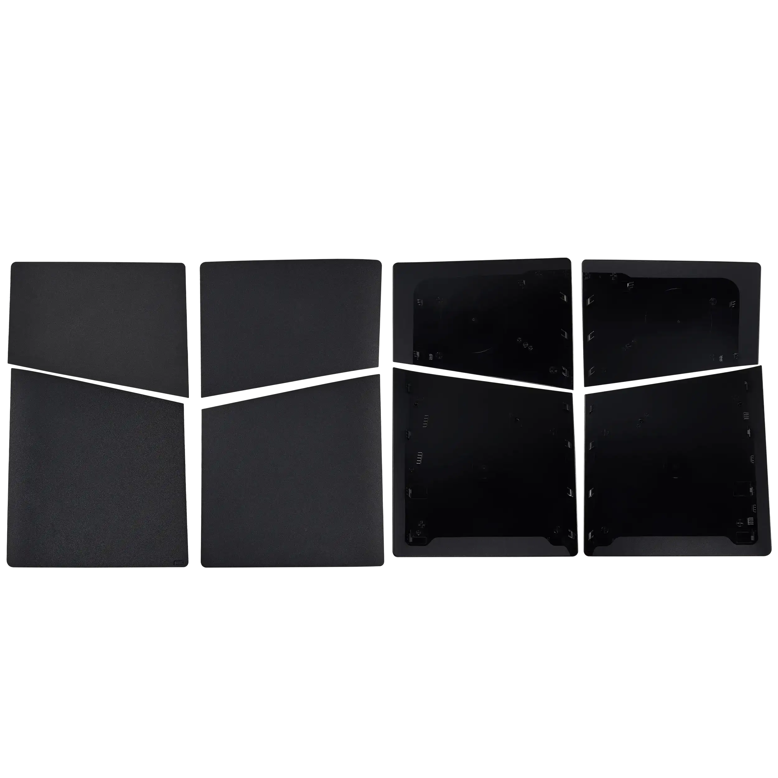Gehäuseabdeckung (Ober- und Unterteil) für Sony PlayStation 5 Slim (Schwarz)