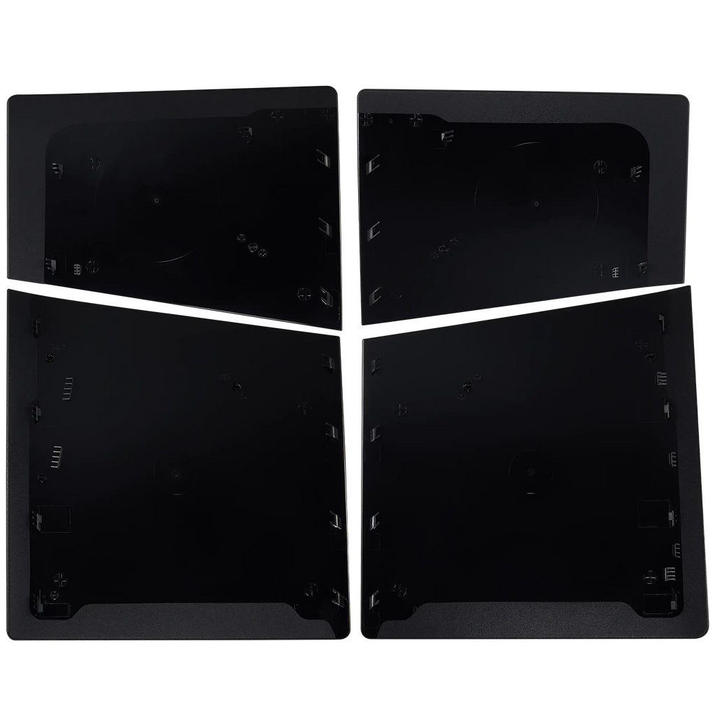 Gehäuseabdeckung (Ober- und Unterteil) für Sony PlayStation 5 Slim (Schwarz)