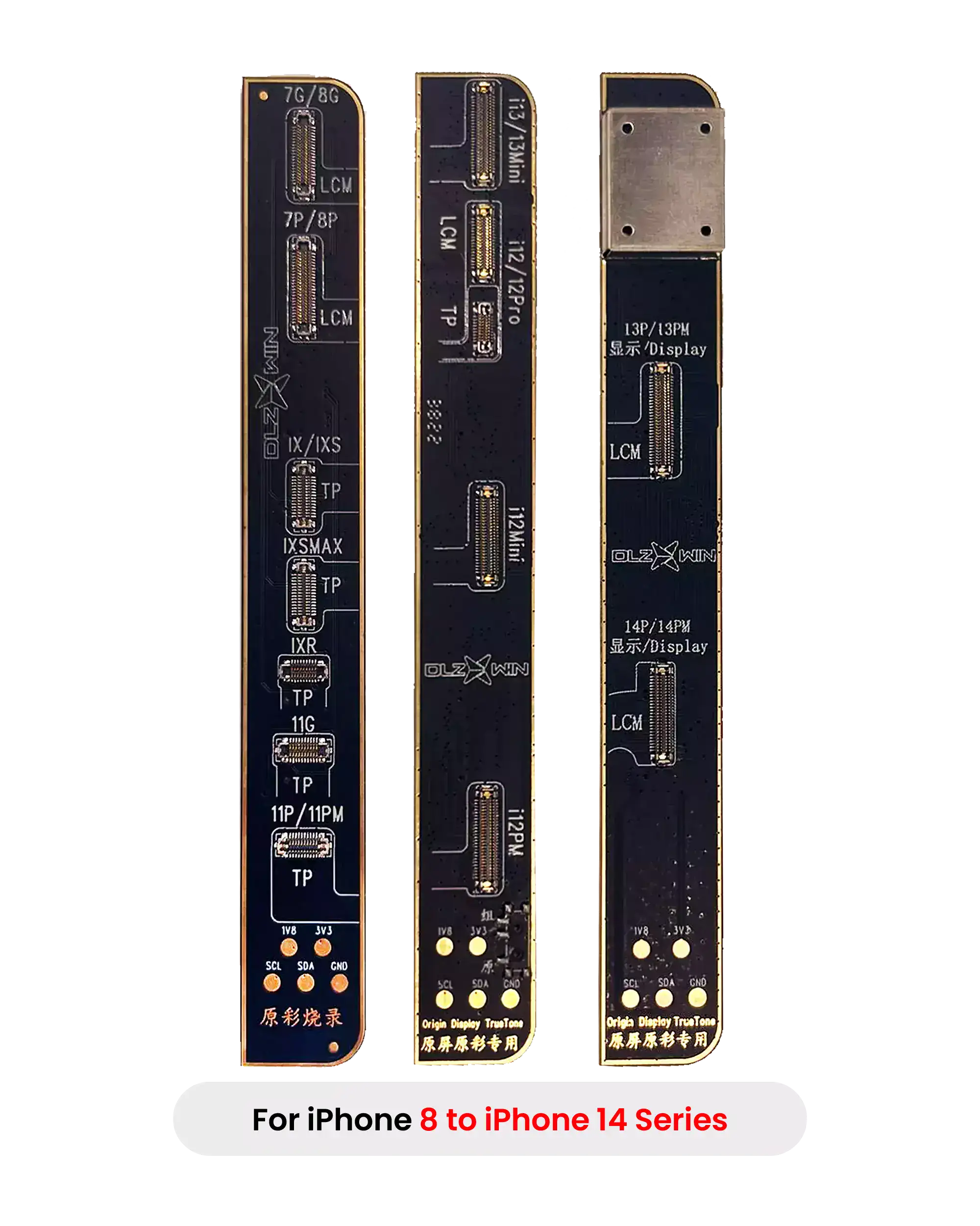 DLZ R100/R200 True Tone Restore Programmer Board Set for iPhone 8 to iPhone 14 Series (4-Pack)