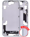 Midframe/Frame with Small Parts for iPhone 15 (US Version) (Aftermarket Plus) (Blue)
