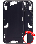 Midframe/Frame with Small Parts for iPhone 15 Plus (US Version) (Aftermarket Plus) (Black)