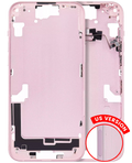 Midframe/Rahmen mit Kleinteilen iPhone 15 Plus Pink Aftermarket Plus US