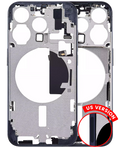 Midframe/Frame with Small Parts for iPhone 15 Pro (US Version) (Aftermarket Plus) (Blue Titanium)