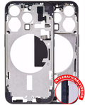 Backcover/Rahmen m. Kleinteilen für iPhone 15 Pro Blau Titanium Aftermarket Plus