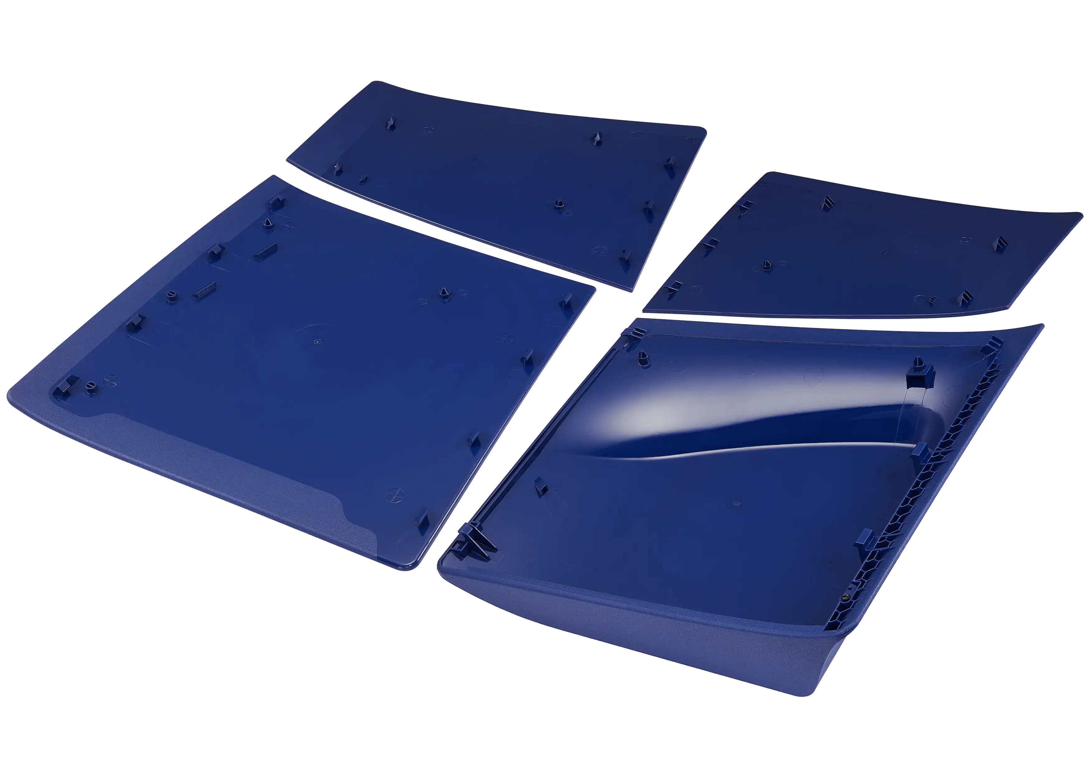 Console Cover (Top and Bottom) for Sony PlayStation 5 Slim Disc Edition – Deep Purple Blue