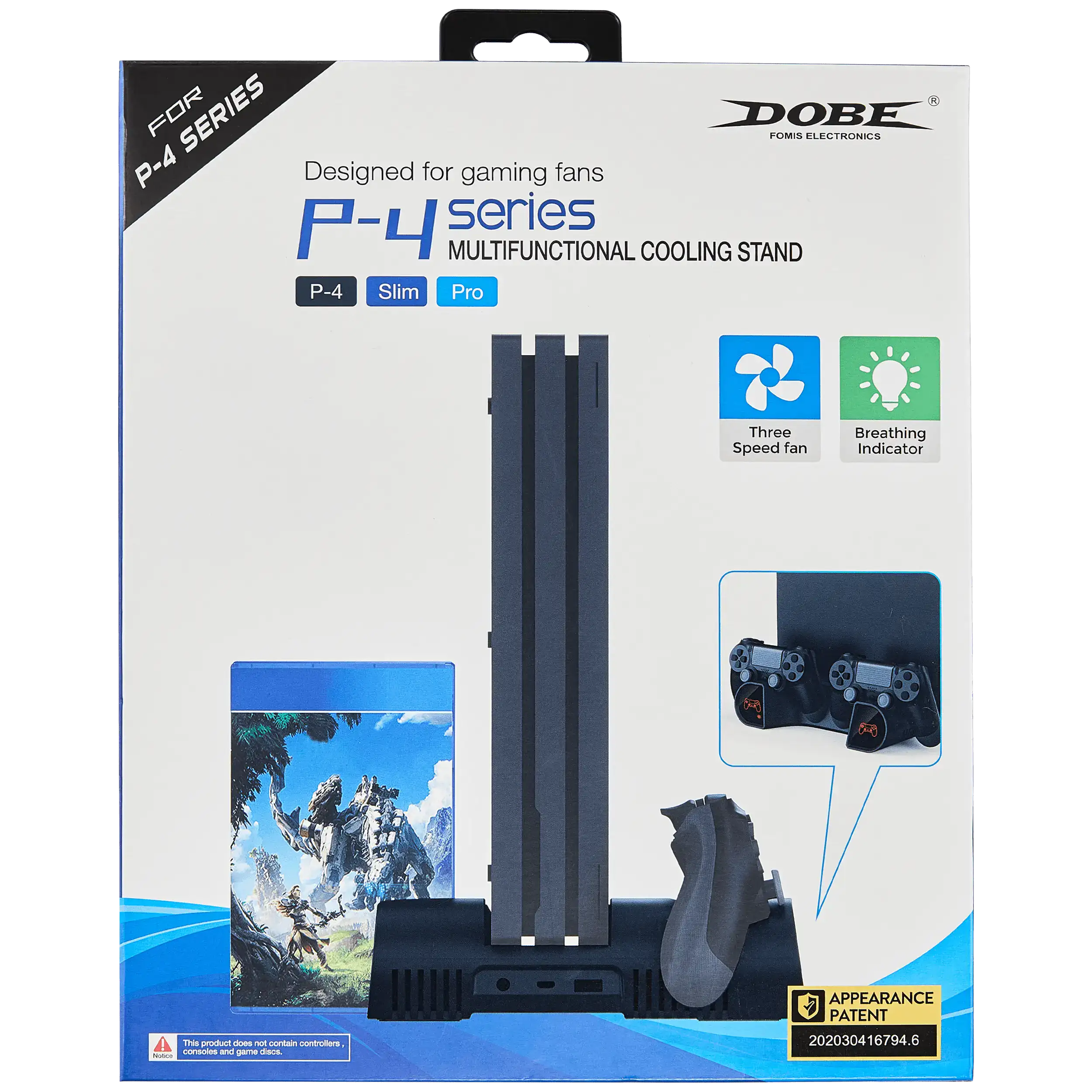 Multifunktionaler Kühl- und Lade-Stand für PlayStation 4 / Slim / Pro (DOBE)