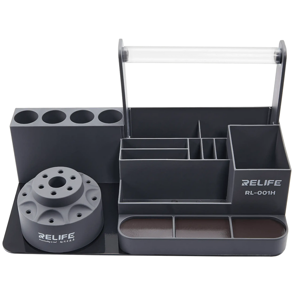 RL-001H Drehbare multifunktionale Reparatur-Aufbewahrung Grau (Relife)