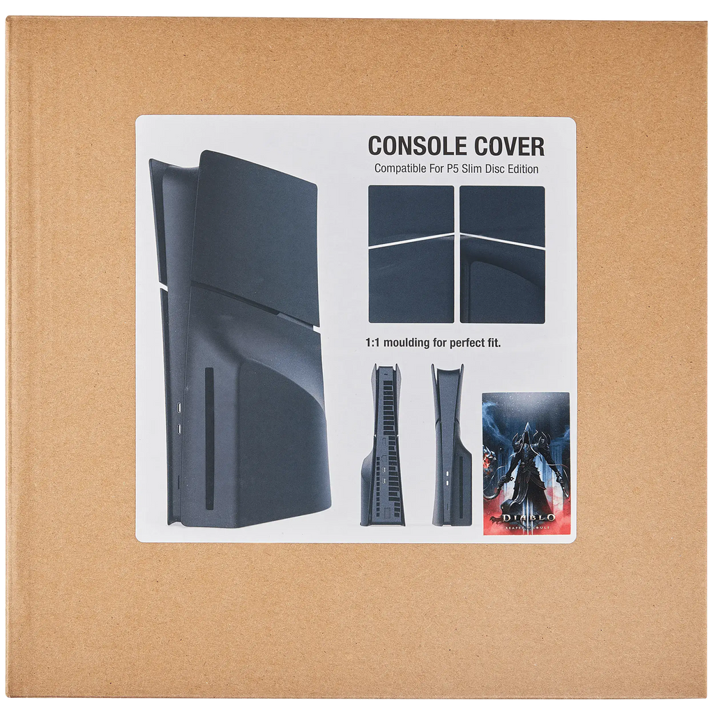 Faceplate Cover (Top and Bottom) for Sony PlayStation 5 Slim Disc Edition (Diablo Reaper Of Souls)