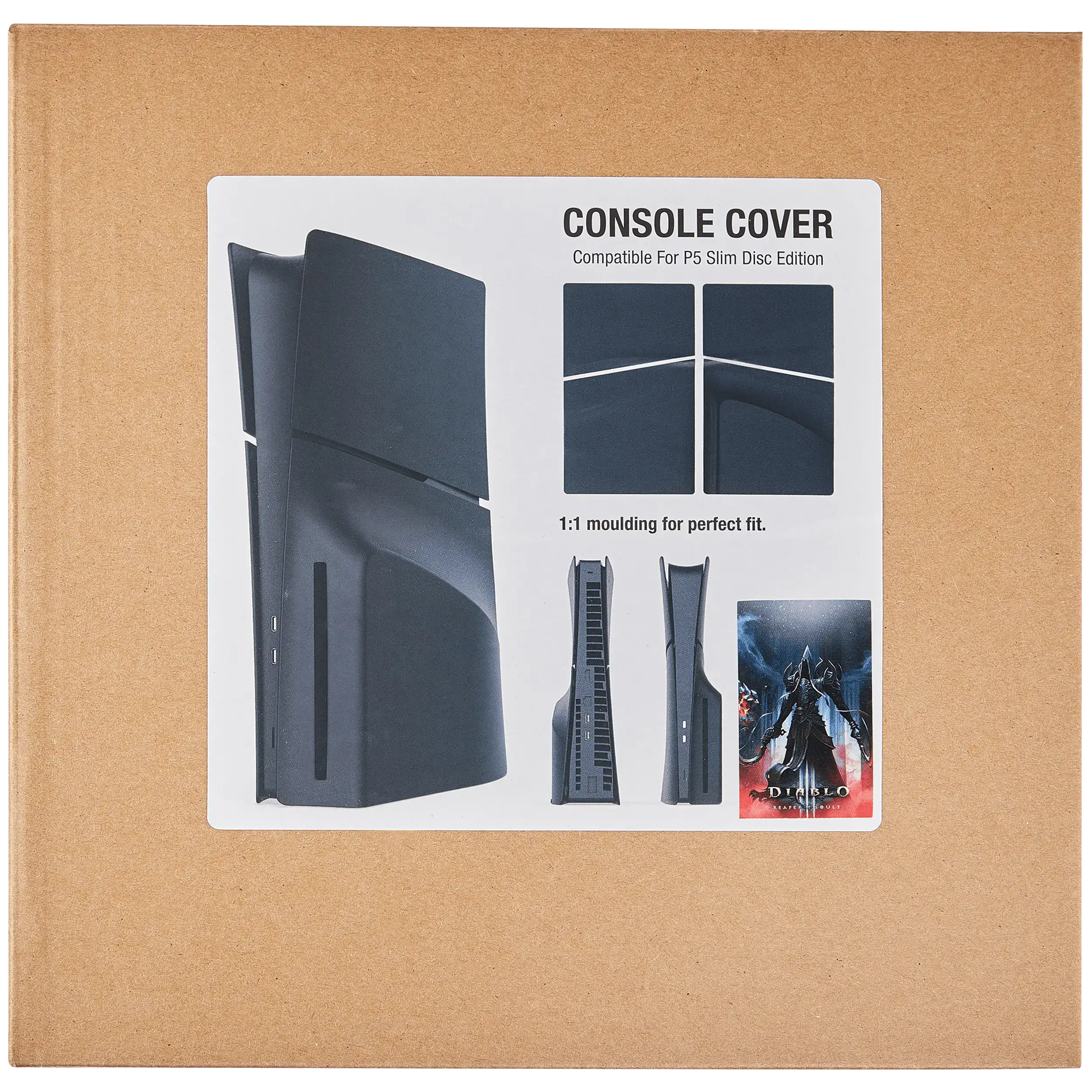 Faceplate Cover (Top and Bottom) for Sony PlayStation 5 Slim Disc Edition (Diablo Reaper Of Souls)