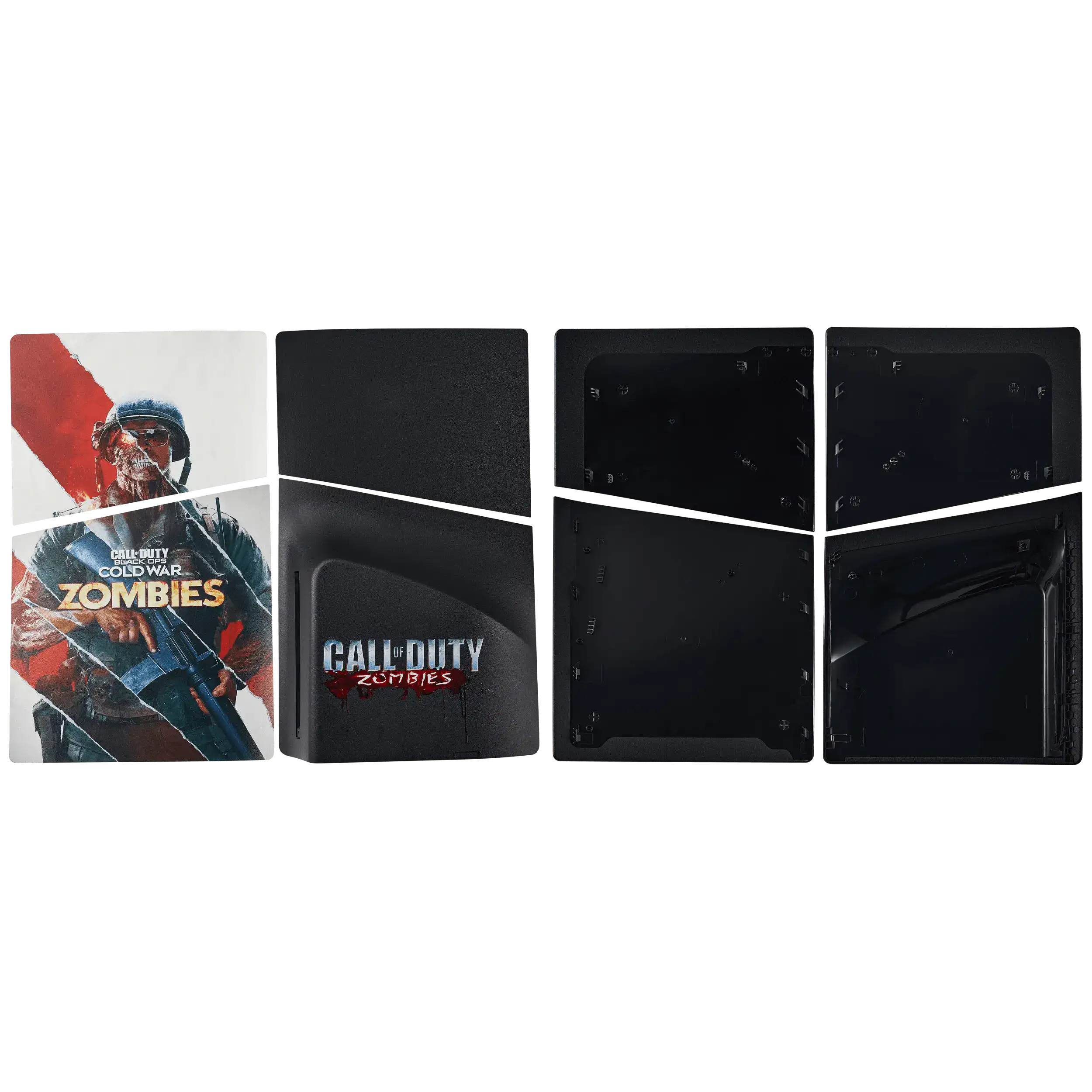 Faceplate (top and bottom) for Sony PlayStation 5 Slim Disc Edition (Call of Duty: Black OPS Cold War Zombies)