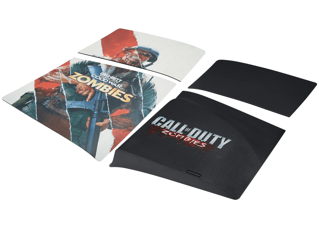 Faceplate (top and bottom) for Sony PlayStation 5 Slim Disc Edition (Call of Duty: Black OPS Cold War Zombies)