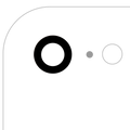Kameralinse hinten (Glas+Kleber) für iPhone 7/8/SE (20/22) Aftermarket Plus 10er