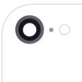 Kameralinse hinten mit Rahmen für iPhone 8/SE 2020/22 (Space Grau) 10er-Pack
