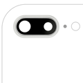 10x Kameralinse hinten mit Halterung für iPhone 8 Plus (Silber)