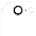 Kameralinse hinten für iPhone 6 / 6S (Silber) (10er-Pack) (Echtsaphir Premium)