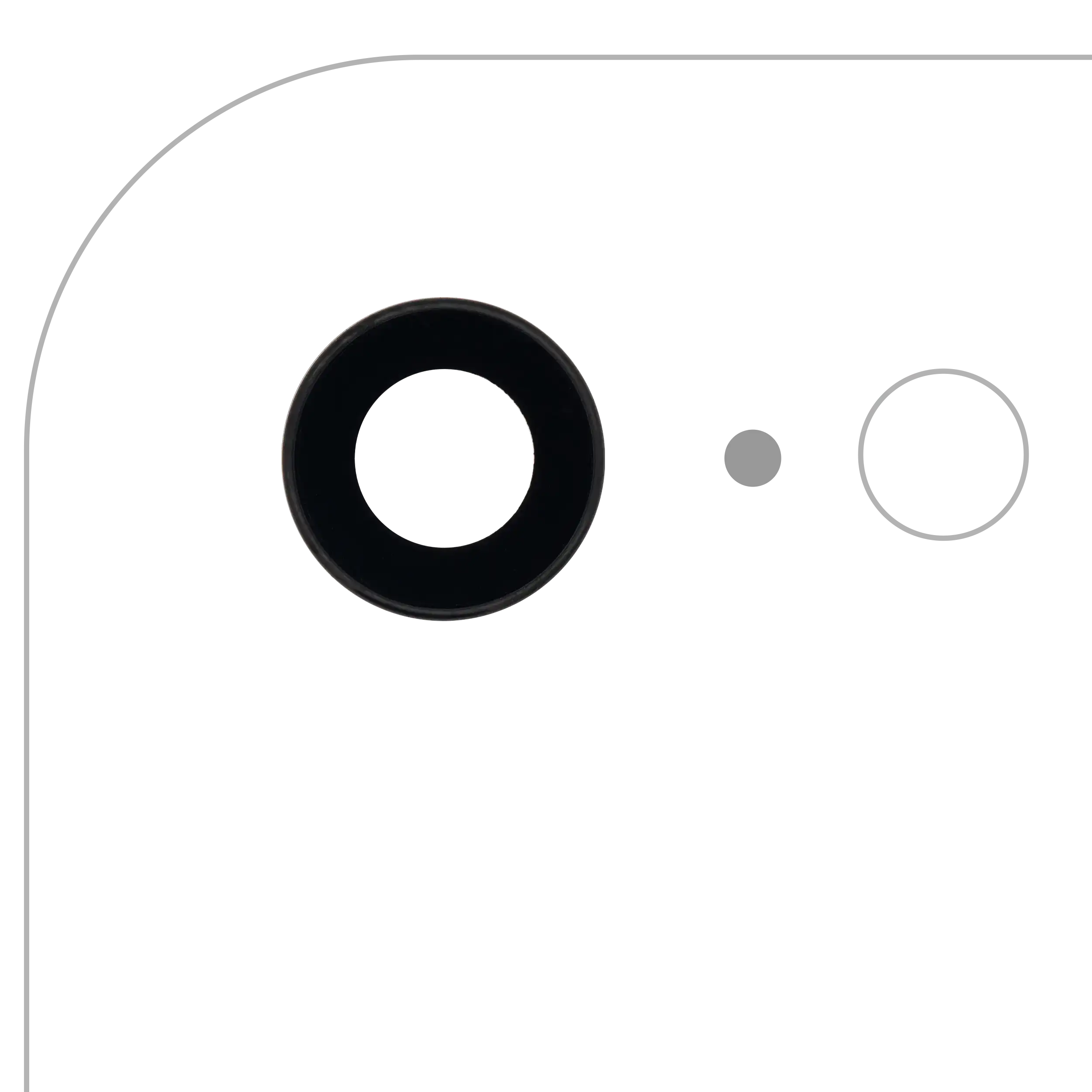 Rear Camera Lens with Holder & Frame for iPhone 7 (Aftermarket Plus) (10-Pack)