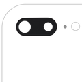 10x Kameraglas hinten mit Rahmen für iPhone 7 Plus Premium Saphirglas