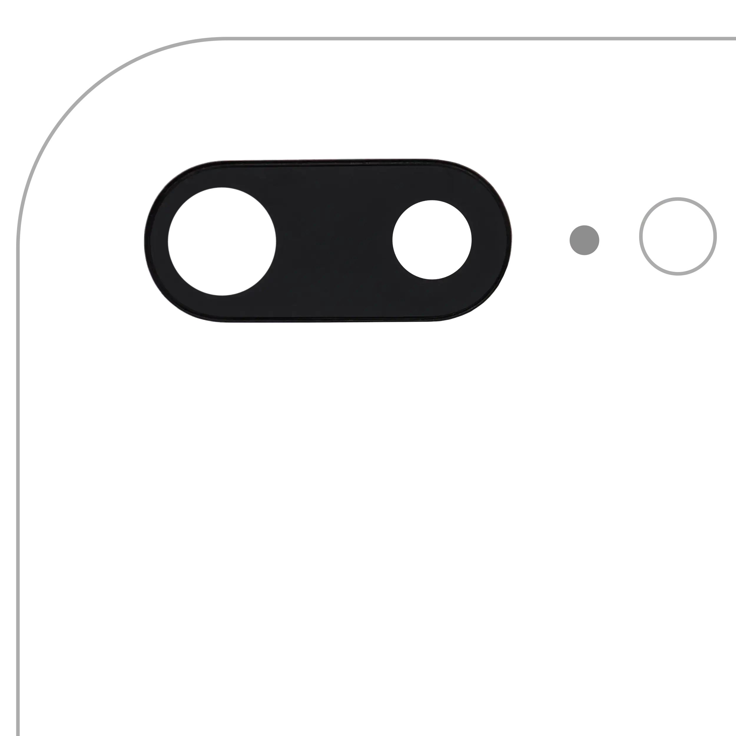 10x Kameraglas hinten mit Rahmen für iPhone 7 Plus Premium Saphirglas
