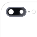 Kameralinse hinten m. Halterung+Rahmen iPhone 8 Plus Space Grau 10x Saphirglas