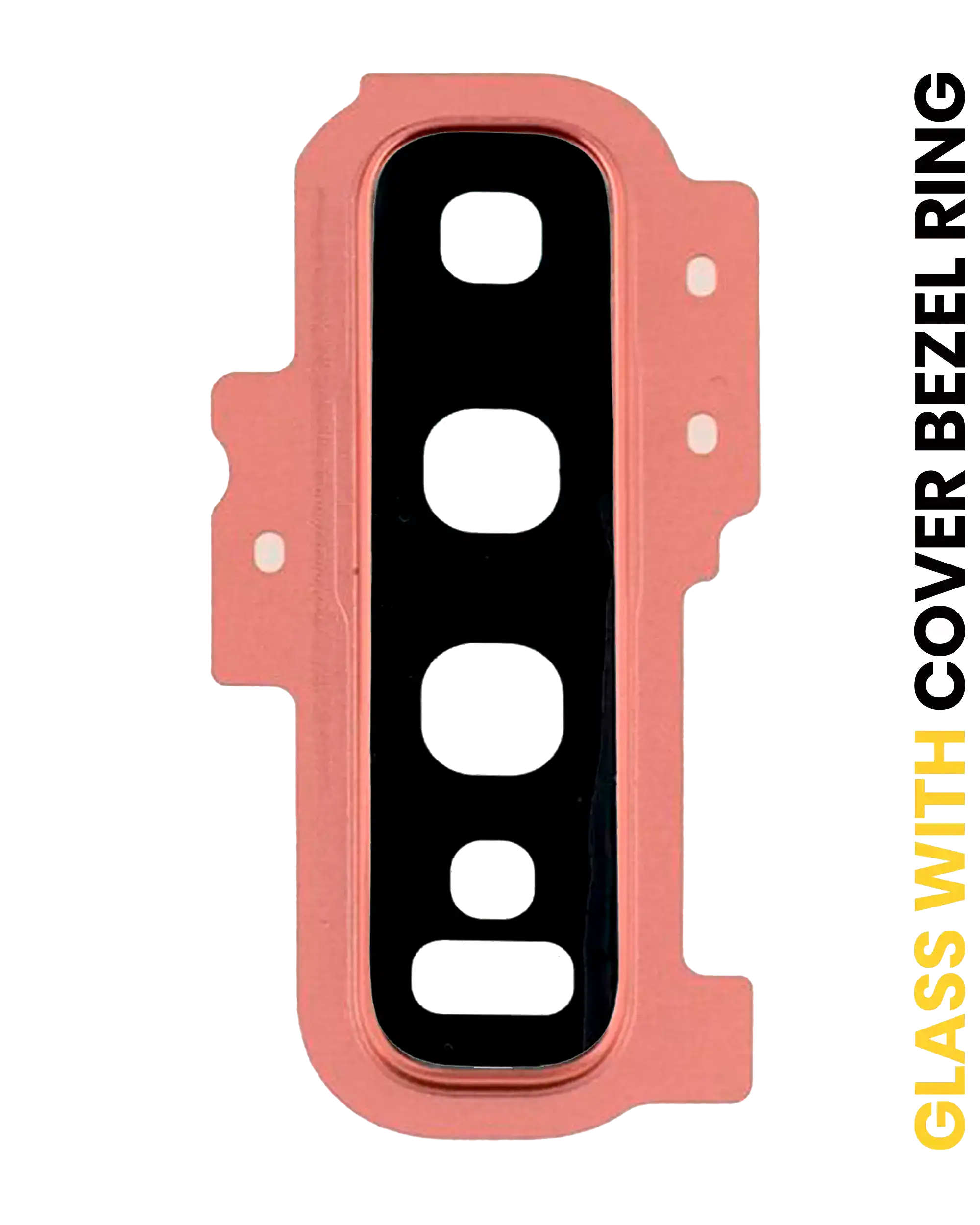Kameralinse hinten mit Abdeckrahmenring für Samsung Galaxy S10 Plus (Pink)