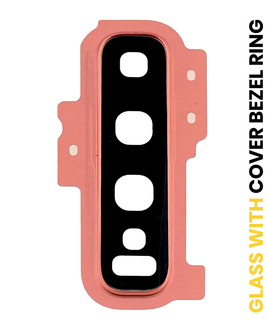 Camera Lens Rear with Cover Frame Ring for Samsung Galaxy S10 Plus (Pink)
