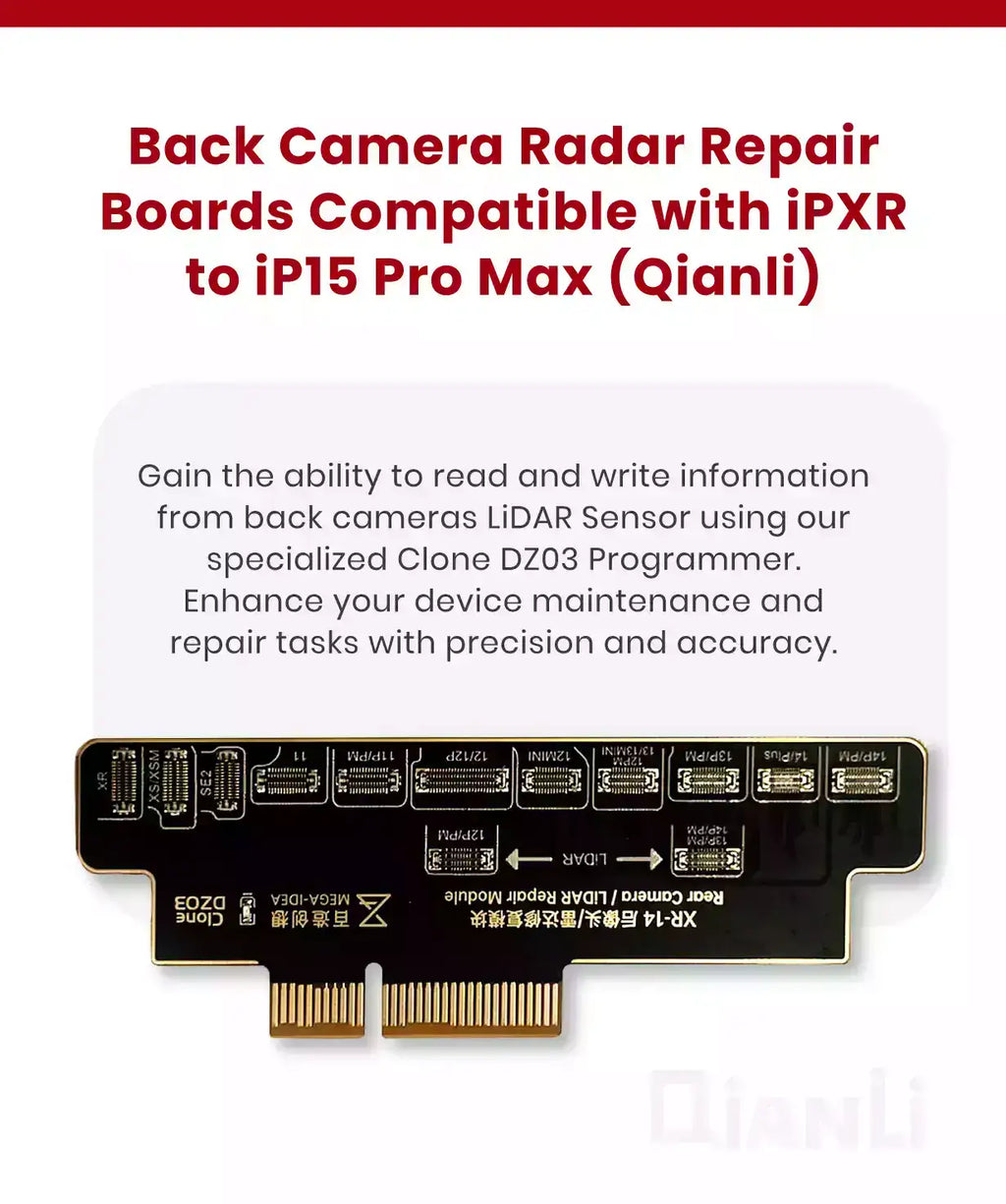 Clone-DZ03 Rear Camera Radar Repair Board for iPhone XR to 15 Pro Max (Qianli)