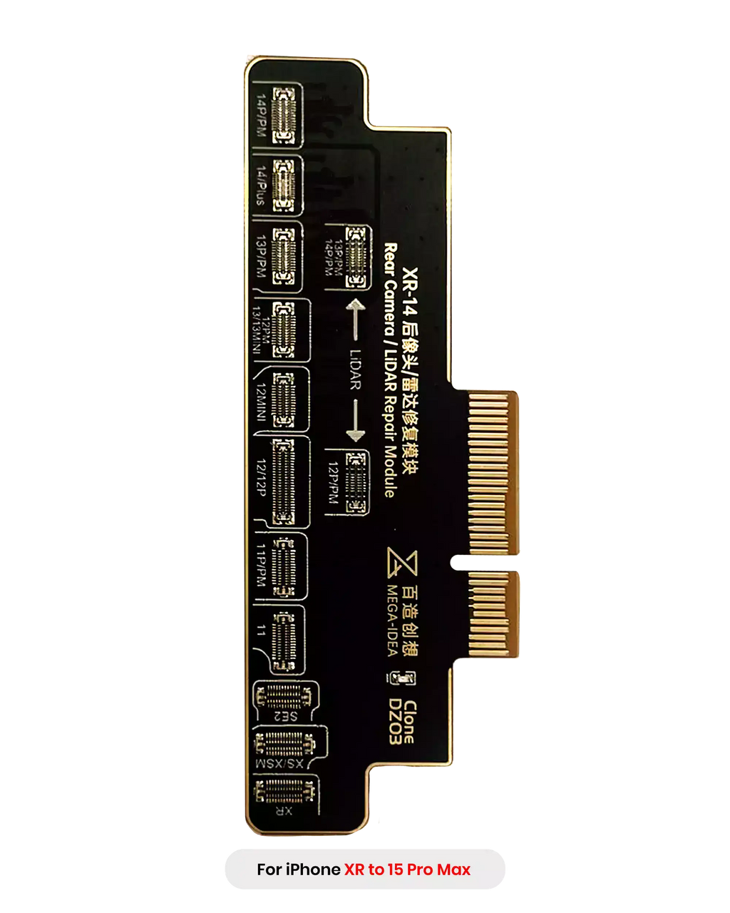 Clone-DZ03 Rear Camera Radar Repair Board for iPhone XR to 15 Pro Max (Qianli)