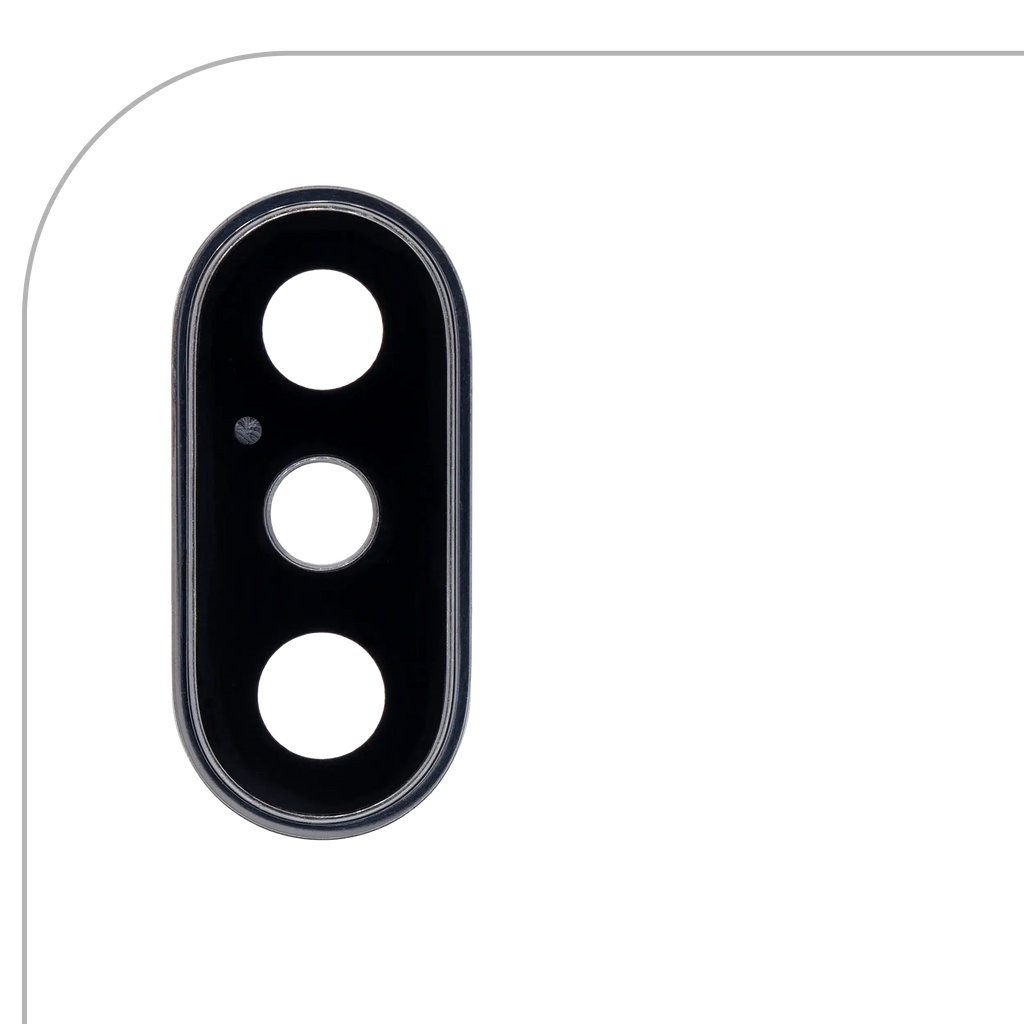 Kameralinse hinten mit Halterung und Rahmen für iPhone XS / XS Max (Space Grau)