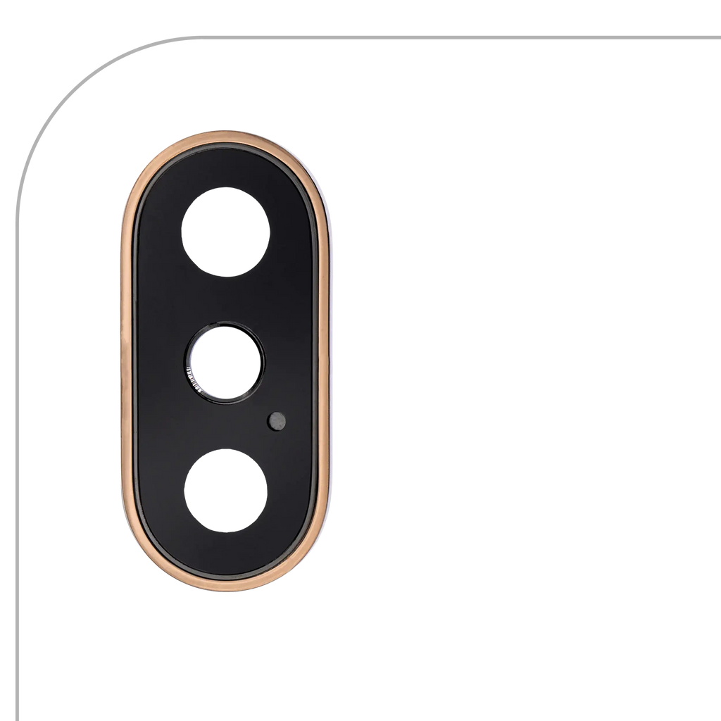 Rear Camera Lens with Holder and Frame for iPhone XS / XS Max (Gold)