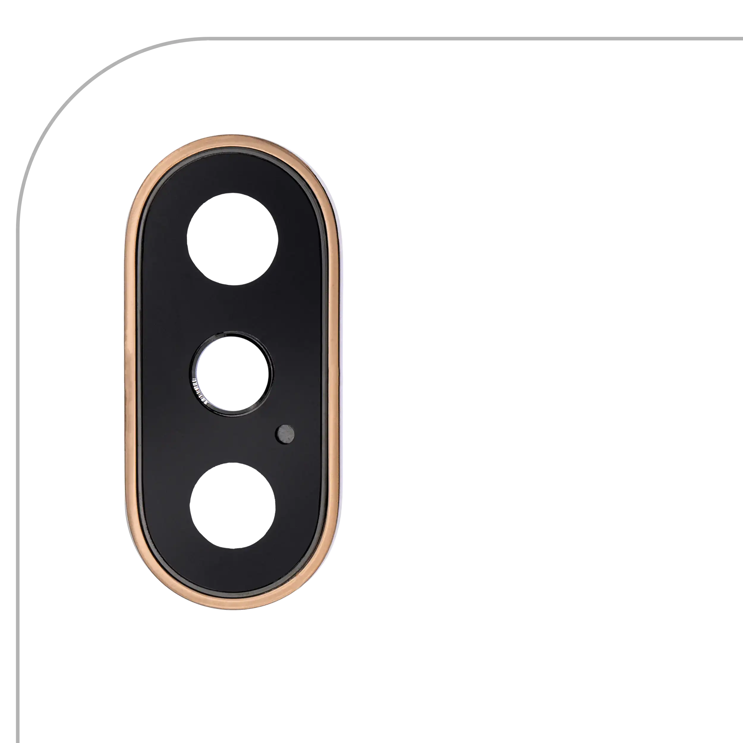 Rear Camera Lens with Holder and Frame for iPhone XS / XS Max (Gold)