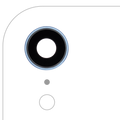 Kameralinse hinten mit Halterung & Blende iPhone XR 10er-Pack Blau Saphirglas