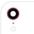 Rear Camera Lens with Holder & Frame for iPhone XR (Red) (10-Pack) (Real Sapphire | Premium)
