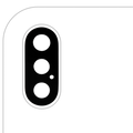 Kameraglas hinten mit Kleber iPhone XS/Max 10er-Pack echtes Saphirglas Premium