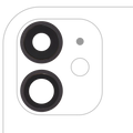 Kameralinse hinten mit Halterung & Blende iPhone 11 2St Aftermarket+ Schwarz